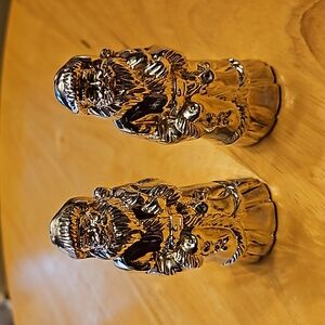 Silver Gallery Santa Salt & Pepper Shakers